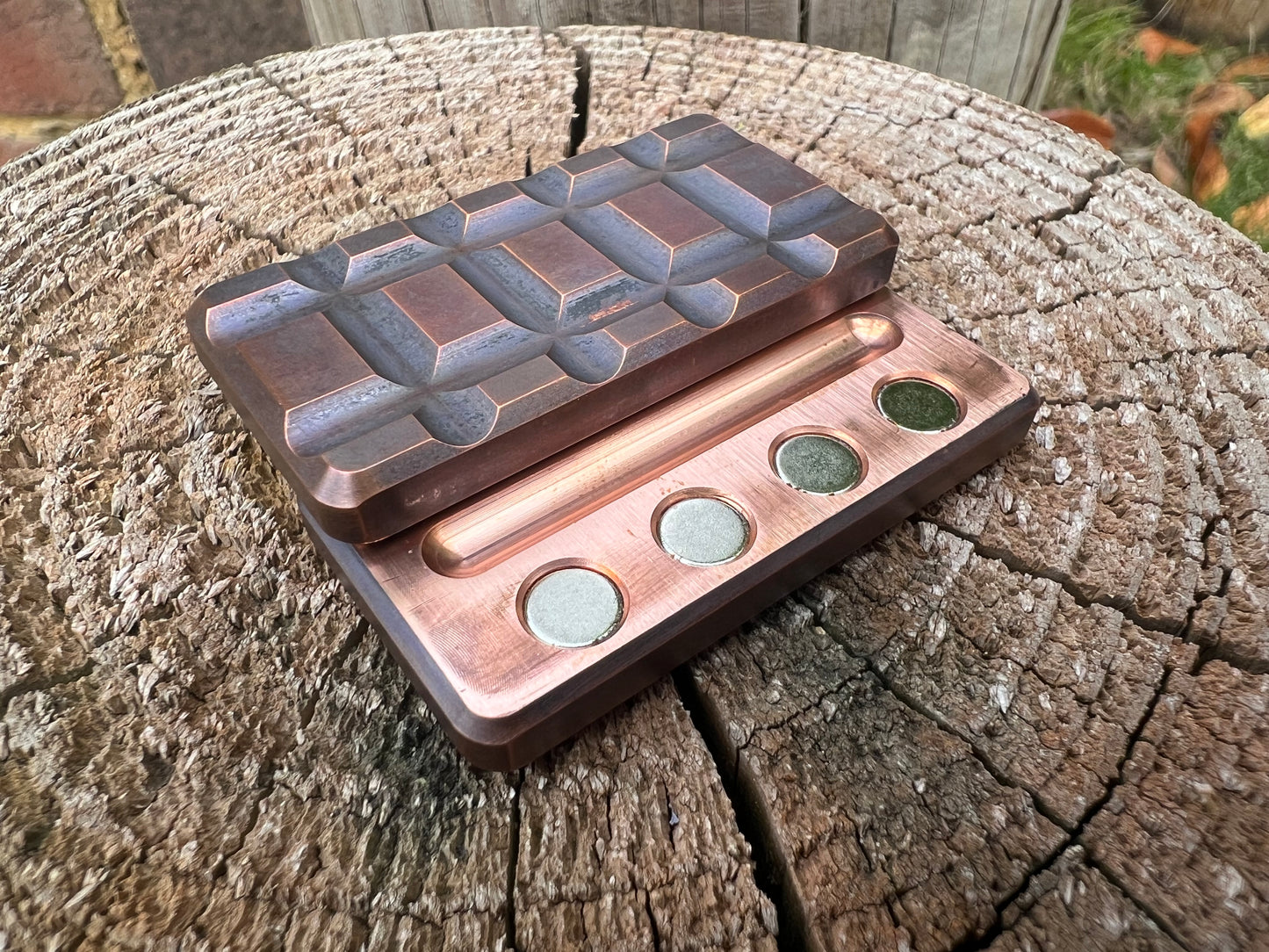 COPPER FRAG HAPTIC SLIDER / Sensory Device / Fidget Toy