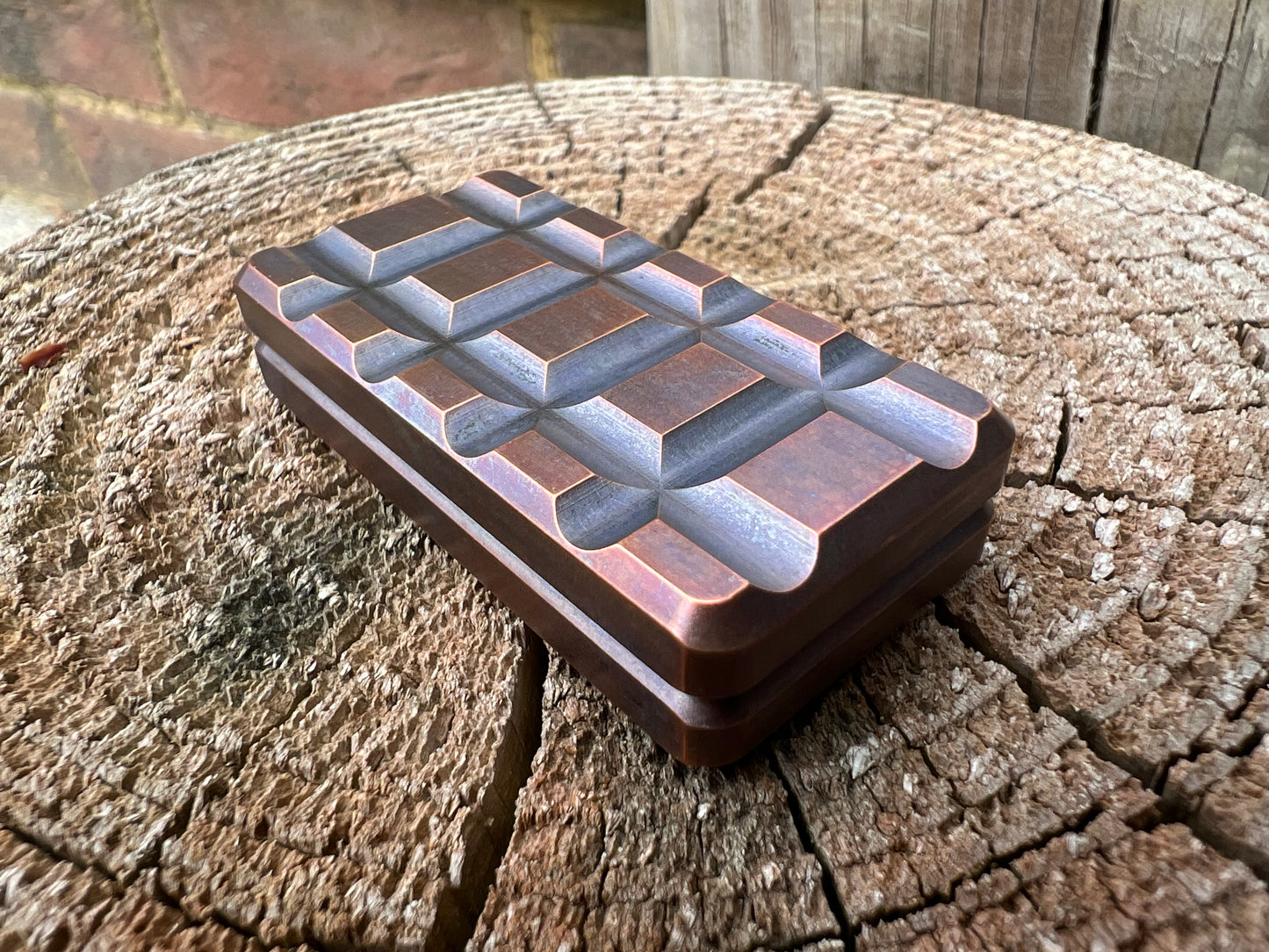 COPPER FRAG HAPTIC SLIDER / Sensory Device / Fidget Toy