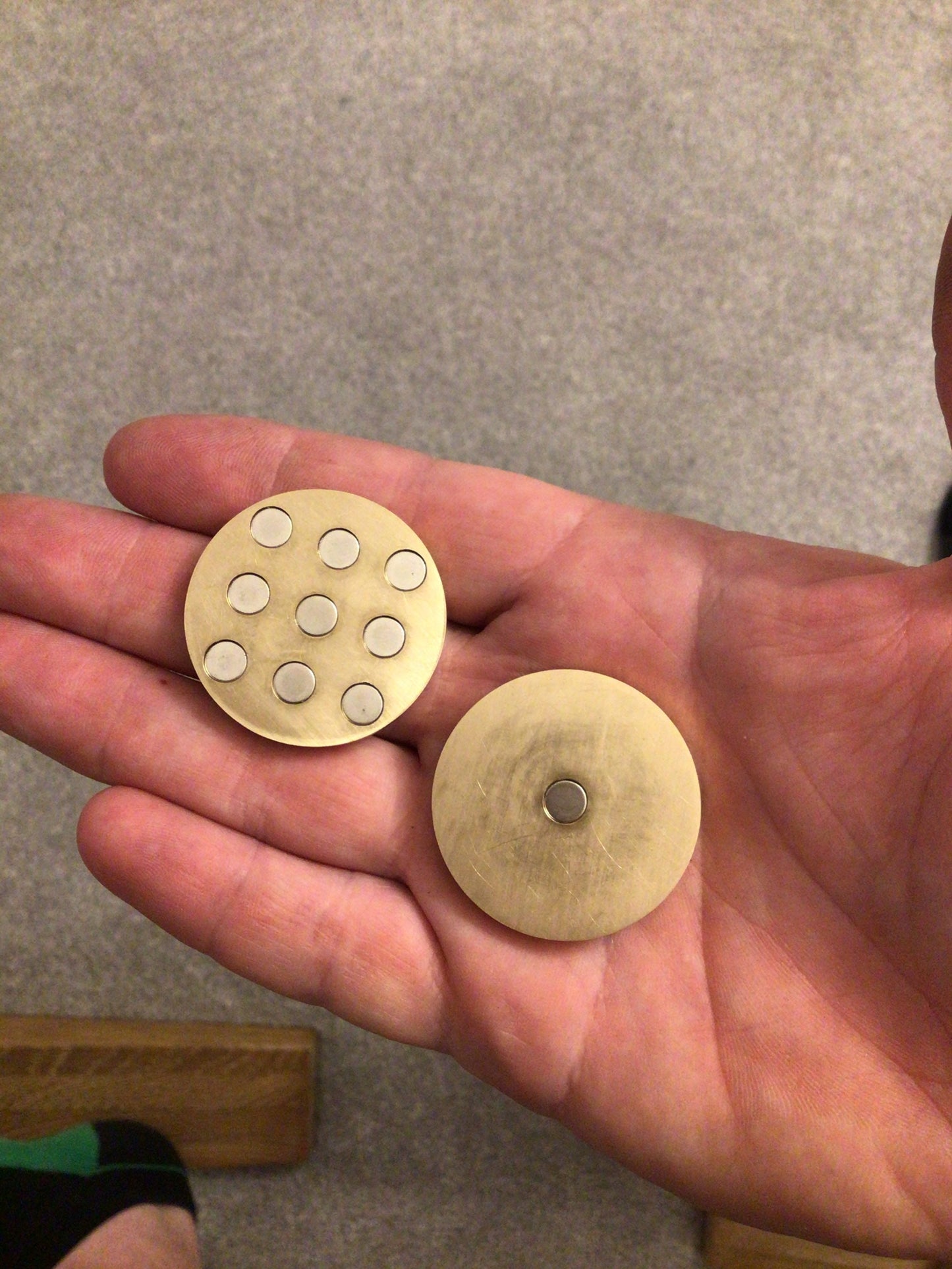 The Orbit Haptic Coin / Fidget / Worry coin / Brass EDC / Sensory toy